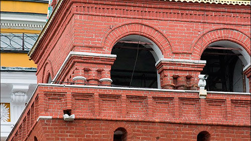 старые кирпичи в кладке кремлевских стен