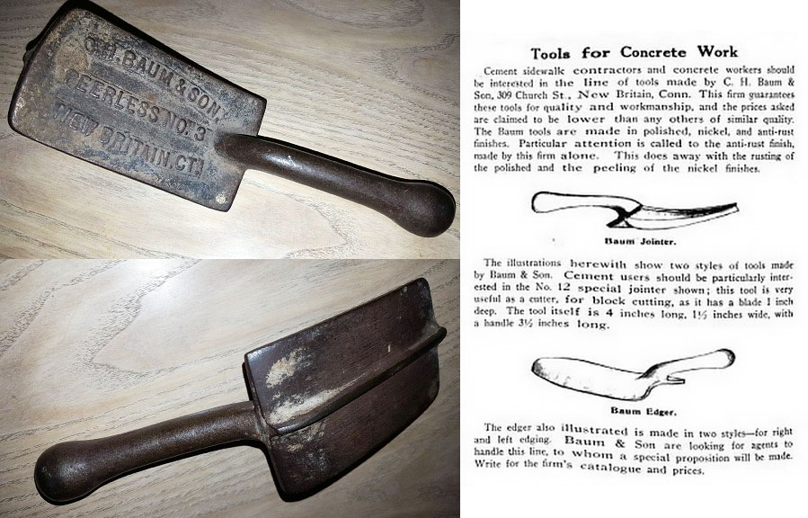Инструмент каменщика - расшивка -  C.H. Baum & Son.